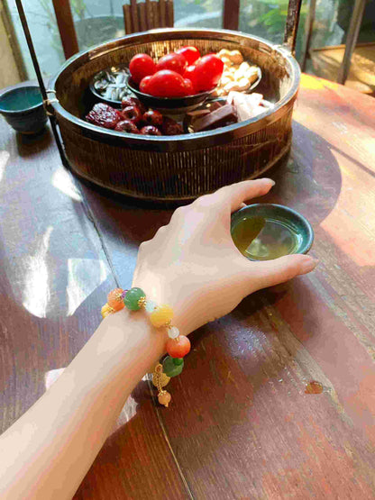 Multi-treasure pumpkin and calabash bracelet from Mount Wutai